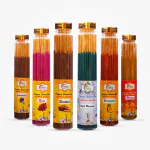 RAINBOW AGARPATHI 5in1 Organic and Non-Toxic Incense Agarbatti Sticks 100g*5 pet bottles