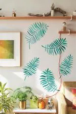 Asian Paints Green Vinyl Palm Heaven Wall Decal Nature-XL4