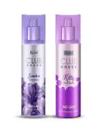 Byond Club House Sandra & Kitty Long Lasting No Gas Perfume Body Spray - For Women (120 ml+120ml)