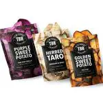 TBH - To Be Honest Vegetable Chips Crunchies | Taro, Golden & Purle Sweet Potato Chips - Pack of 3