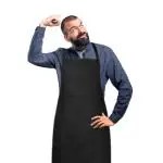 KEDIT Pack Of 1 Apron Black Colour Home Kitchen Waterproof Dustproof Unisex Aprons Frant Side Pocket for Men and Women perfect for Restaurant Coffee House Cooking Bar Salon Use Apron Anywhare, (KEDTARN-13)