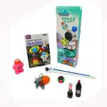 POKSI Combo spaceman Art Plastic Pencil Box l Set of 8 Multicolor