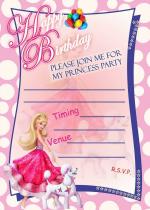 Askprints Birthday Metallic card Invitations with Enveopes - Kids Birthday Party Invitations for Girls (25 Count) BPC-1010