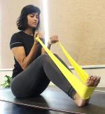 ShopelevenThera Slim Band Elastic Bands for Body Stretching, Powerlifting for Men & Woman Training Crossfit Training at Home/Gym Mobility