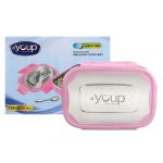 YOUP Stainless Steel Insulated Pink Color Kids Lunch Box - 750 ml (Pink)