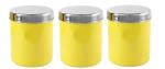 King International Yellow Stainless Steel Storage Container Coffee Canister (Pack of 3)