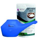 OREAYU Durable Unbreakable Plastic Jal Neti Pot/lota for Sinus Congestion With 200gm Neti Salt (Pack of 1-Blue)
