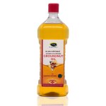 Groundnut Oil 1000mlWooden Cold Pressed Natural Peanut Oil Cholesterol Free + No Preservatives
