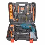 Aimex MS and Plastic 650W Professional Tool Kit with Drill Machine for Home (Multicolour) - Pack of 115