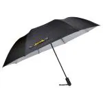 EUME Nurture Auto Open 27 Inch 2 fold Unisex Black and Silver Color Umbrella