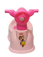 MOLTRES - Baby Scooty - Baby Toilet Trainer Potty Seat with Removable Tray, Lid Cover (Pink)