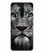 BHAI COVER One Plus 7T Pro , 1+7T Pro Black and White Polycarbonate Lion Stylish Designer 3D Printed Mobile Phone Back Cover