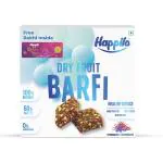 Happilo Premium Dry Fruit Barfi Gift Box 240g (20gX12), 60% Nuts, California Almonds, Dates, California Pistachios, Honey, Rose Petal and Saffron