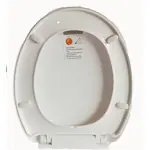 ELEGANT CASA White A-7 Soft-Closing PP Oval Toilet Seat Cover42 cm x 36 cm hole 14-18CM