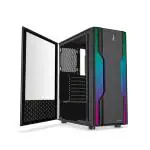 FINGERS RGB-WildBox Fashion PC Case Full ATX with ARGB LEDs- Matte Black