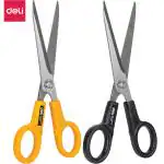 Deli E6013 Scissors, 178 mm, Plastic Grip Handle, Steel Scissor, Pack of 2