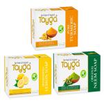 TAYGA Pure Turmeric Soap | TAYGA Refreshing Lemon Soap | TAYGA Original Neem Soap.( Pack of 3 ) | 75 g / Soap