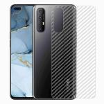 Kite Digital Oppo Reno 3 PRO Back Screen Protective Film Carbon Fiber Skin Transparent Screen Guard Sticker (Pack of 3)