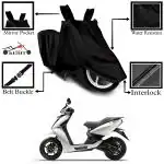 Kedit Ather 400X Motorcycle Bike Scooty Cover Black Colour Water Resistant - UV Protection & Dust Proof Imported Fabric Quality,Sun Protection,Weather Bike - Scooty Two Wheeler Body CoverAther 400X