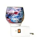 R.S. PRODUCT Electric Ceramic Kapoor DANI | Stand KAPUR | Incense Burner | Electric Kapoor DANI | Diffuser Glass | Burner Aromatic Essential Oil Dual-Function Light & Scent Device DESIGN-KD-07