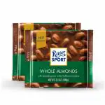 Ritter Sport Whole Almonds Milk Chocolate 100g ( Pack of 2) Ritter Sport Chocolates in Nut Selection