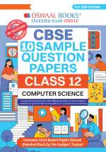 Oswaal CBSE Sample Question Papers Class 12 Computer Science Book (For Board Exams 2024) | 2023-24_oswaal books