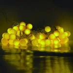 Glimmer Lightings String Light, Yellow, Ball, 11 mtr