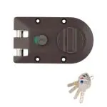 Godrej Locks Ultra XL+ Vertibolt 1CK Texture Brown Rim Lock for Main Doors (Blister)