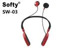 SOFTY SW-03 Rock-U Wireless Headset (Black/RED)