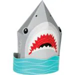Tiki Times Shark Party 3D Centerpiece 18cm x 28cm Each for Luau/Hawaiian Theme Parties