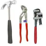 Nbs Multi Hand Tool Kit, Pipe Wrench Stillson (Set Of 3)
