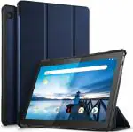 ProElite Ultra Sleek Smart Flip Case Cover for Lenovo Tab M10 FHD REL TB-X605LC TB-X605FC Tablet (Navy Blue)