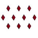 Comet Busters Maroon Diamond Shaped Bindi For Women