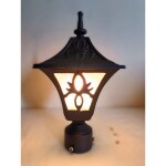 Kiyah lights Aluminium Black Tecture Standard Gate Light | KL015