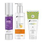 Dr. Sakhiya'S Combo Of Niacinamide Face Serum + Vitamin C Facewash + Aloe Vera Sunscreen | (Pack Of 3) | Skin Brightening & Sun Protection, Face Glowing, Non-Greasy, Waterproof, Hydrating Skin