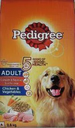 Pedigree Adult Dry Dog Food, Chic & Vegetables,2.8kg Pack