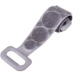 Royal Time Grey Silicone Body Back Scrubber for Men and Women