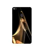 Casotec Gold Smoke Design Printed Silicon Soft TPU Back Case Cover for Xiaomi Mi Max 2