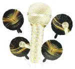 My Party Suppliers Microphone Rock and Roll Music Theme Foil Balloon