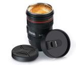Fulkiza Camera Lens Coffee with Cookie Holder Plastic Coffee Mug (300 ml)