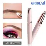 GRIDLAB Electric Eyebrow and Facial Trimmer Makeup Eye Brow Epilator Mini Shaver Razors