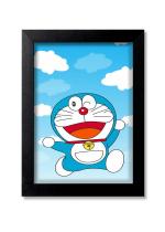 Blue Nexus Doraemon Wall Poster with Wall Frame Room Art Painting Collection A4 size 10x13