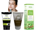 1 KAIPO D-TAN FACE WASH (100GM)+ 1 KAIPO ACTIVATED CHARCOAL SKIN PURIFYING, DEEP DETOX FACE WASH (100ML) + 1 KAIPO ALOE FACE WASH (100GM)