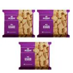 Jai Jalaram Real Khari Biscuits Buttery, Crispy Delight Versatile Snacking Perfect Snacking & Breakfast Option - 200 g - Pack Of 3