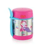 HAZEL Vaccupot Food Flask For Hot Food | Food Jar for Hot and Cold Food for Toddlers | Soup Flask | Thermos Food Flask | Kids Food Storage Traveling Box, 350 ML, Pink