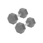 ASG Rubber Hexagon 7.5 kg Dumbbells - Pack of 2