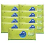 Glider Bed Bath Wipes, Enriched with Aloe Vera and Vitamin E (Pack of 9 (90 Wipes)