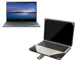 Dorca Black Faux Leather Slim Fit And Magnetic Closure Laptop Case For ASUS Zenbook Flip 13 OLED UX363 13.3 Inch