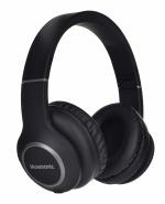 Musesonic V5 Bluetooth Headset Compatible with Apt X Low Latency Bluetooth Transmitter for No Delay TV Audio with Volume Control and 3.5mm Aux connectivity and Upto 20 Hrs Playtime (Black)