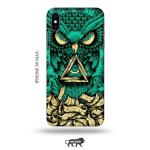 Tweakymod Printed Dark Owl Back Cover For Iphone XS Max
